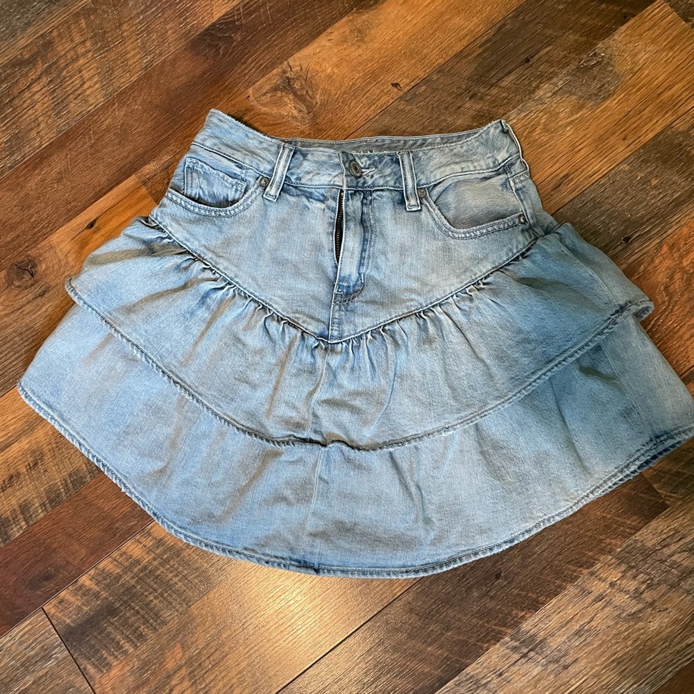 Denim Ruffle Mini - Picture 2 of 2